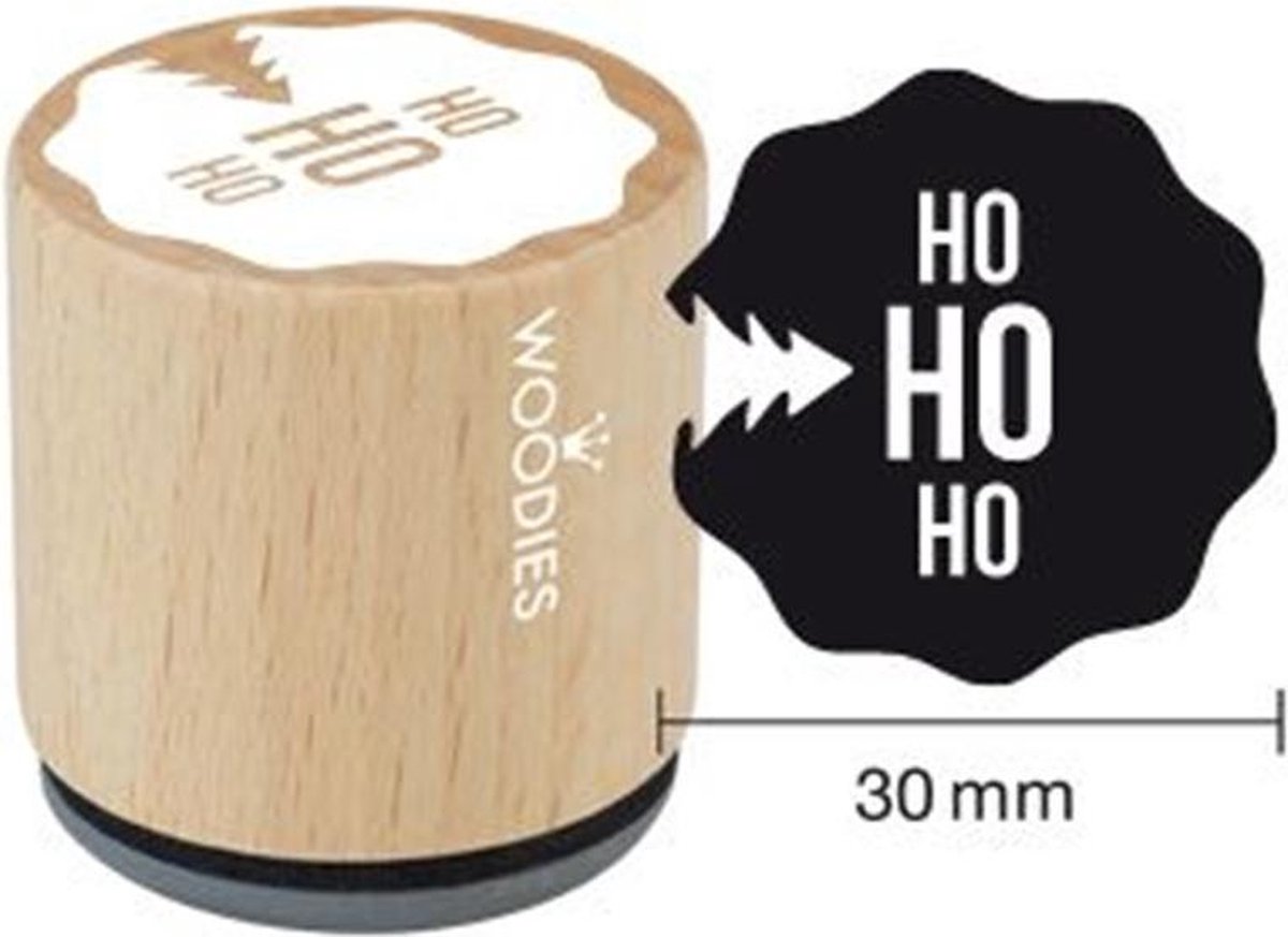 Houten Handstempel Woodies | Seasons Greeting - Stempels - Stempels volwassenen - Snelle Levering